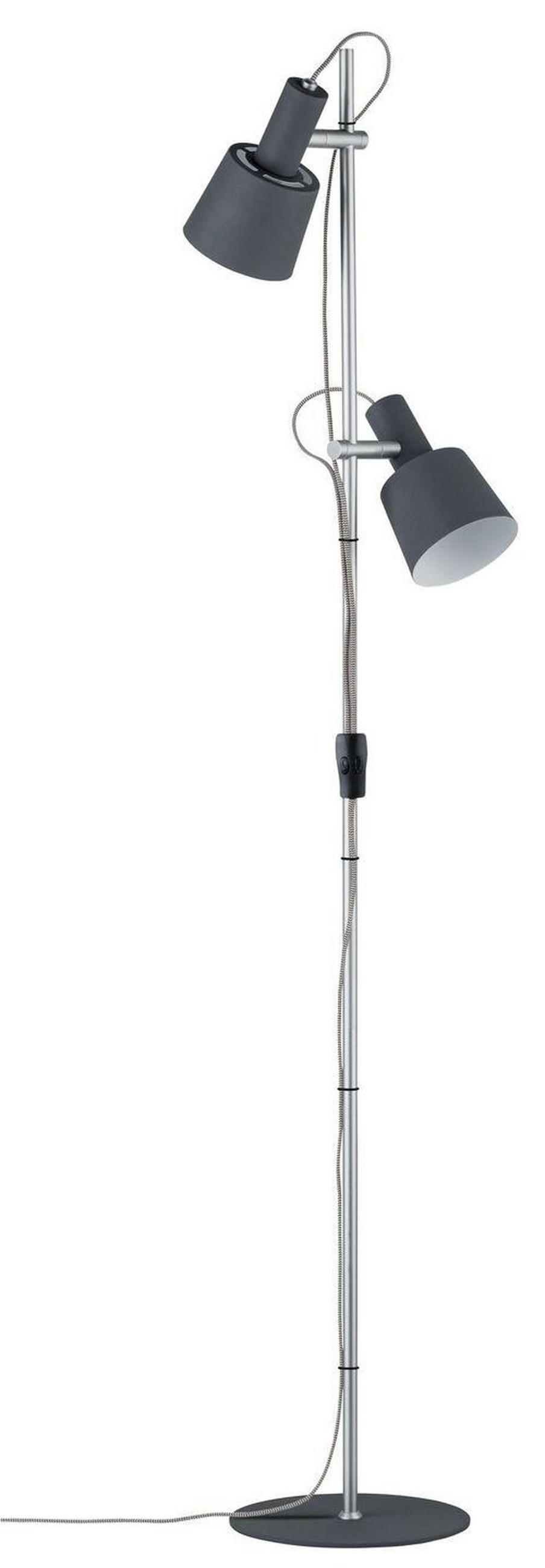 STEHLEUCHTE  30/152 cm   - Chromfarben/Dunkelgrau, Design, Metall (30/152cm) - Paulmann
