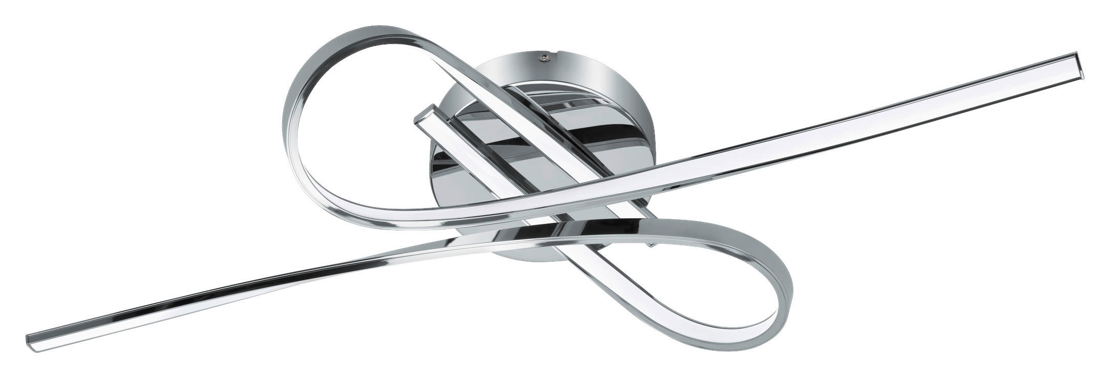 LED-DECKENLEUCHTE 70/42/15 cm   - Chromfarben/Weiß, MODERN, Kunststoff/Metall (70/42/15cm) - Eglo