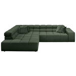ECKSOFA  in Feincord Olivgrün  215/319 cm  - Schwarz/Olivgrün, Design, Kunststoff/Textil (215/319cm) - Hom`in