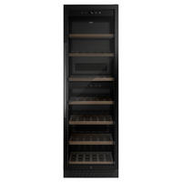 WEINKÜHLSCHRANK WineChef Pro 180 black  - Schwarz, Basics, Glas/Metall (59,5/186,0/69,0cm) - CASO Design