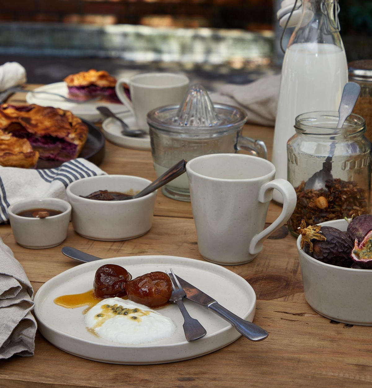 BROTTELLER LAGOA 6-teilig  - Perlmutt/Creme, Basics, Keramik (16/2cm) - Costa Nova