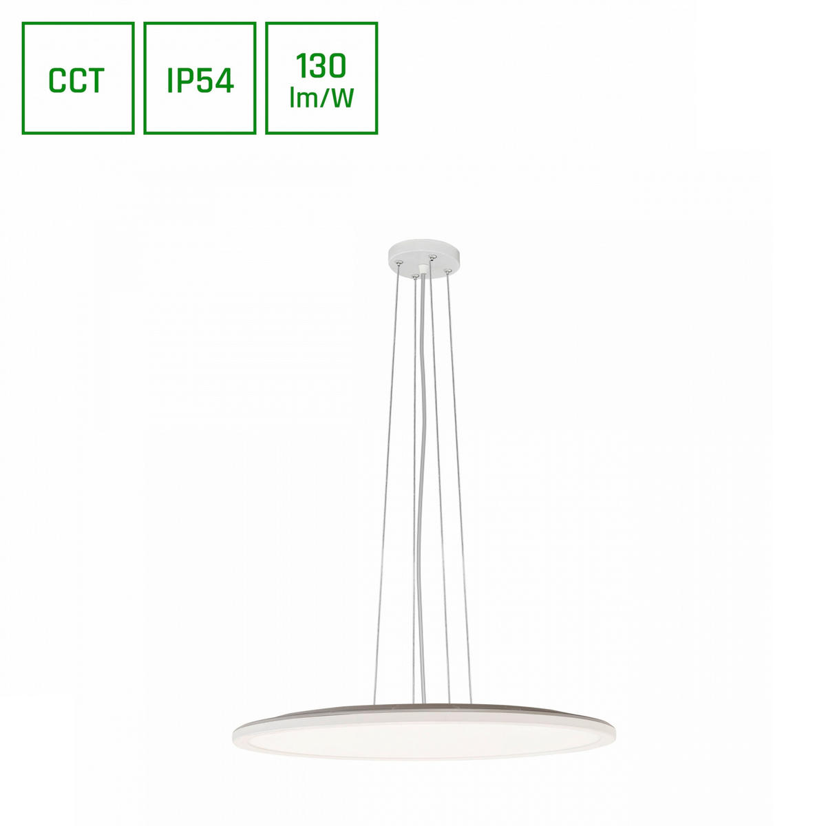 ZUNANJA VISEČA SVETILKA  Nymphea  50/2,6-100 cm           - bela, Design, umetna masa (50/2,6-100cm)