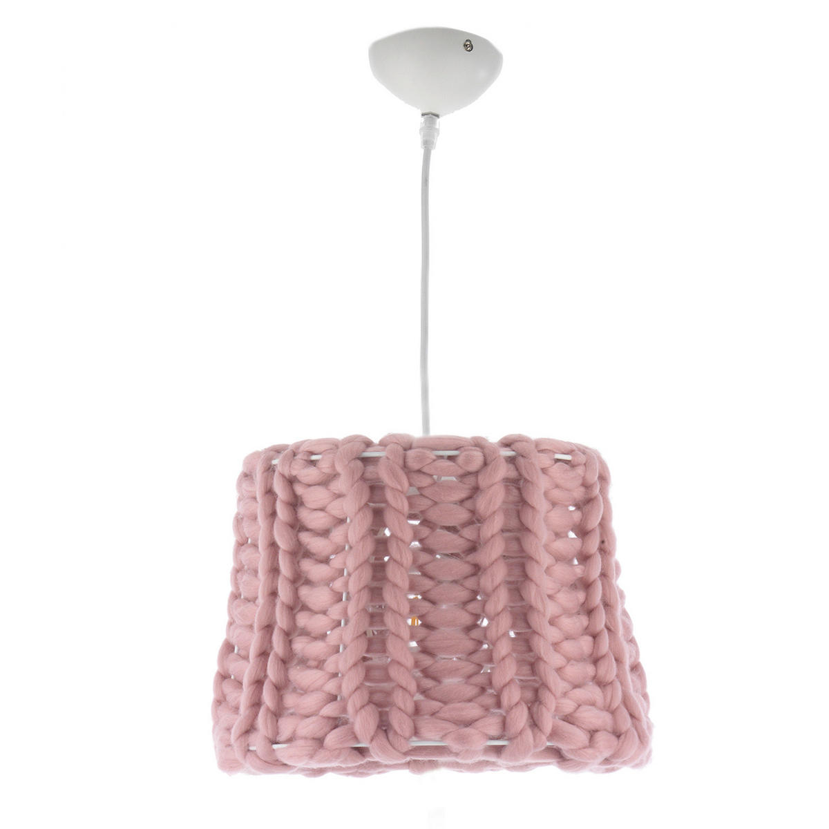 KINDERHÄNGELEUCHTE Landhaus, Boho 35/100 cm    - Pink, Trend, Textil (35/100cm)