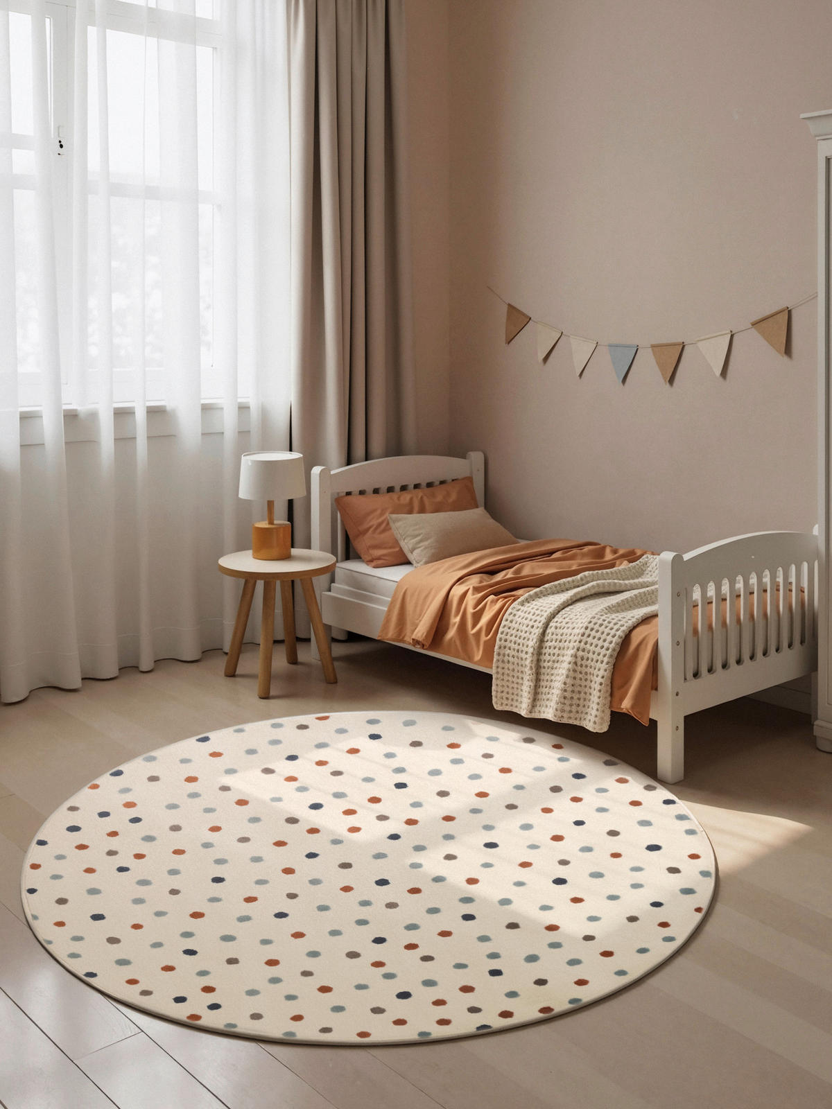KINDERTEPPICH 160 cm Adventures Punkte  - Multicolor/Creme, Design, Kunststoff/Textil (160cm) - Hanse Home