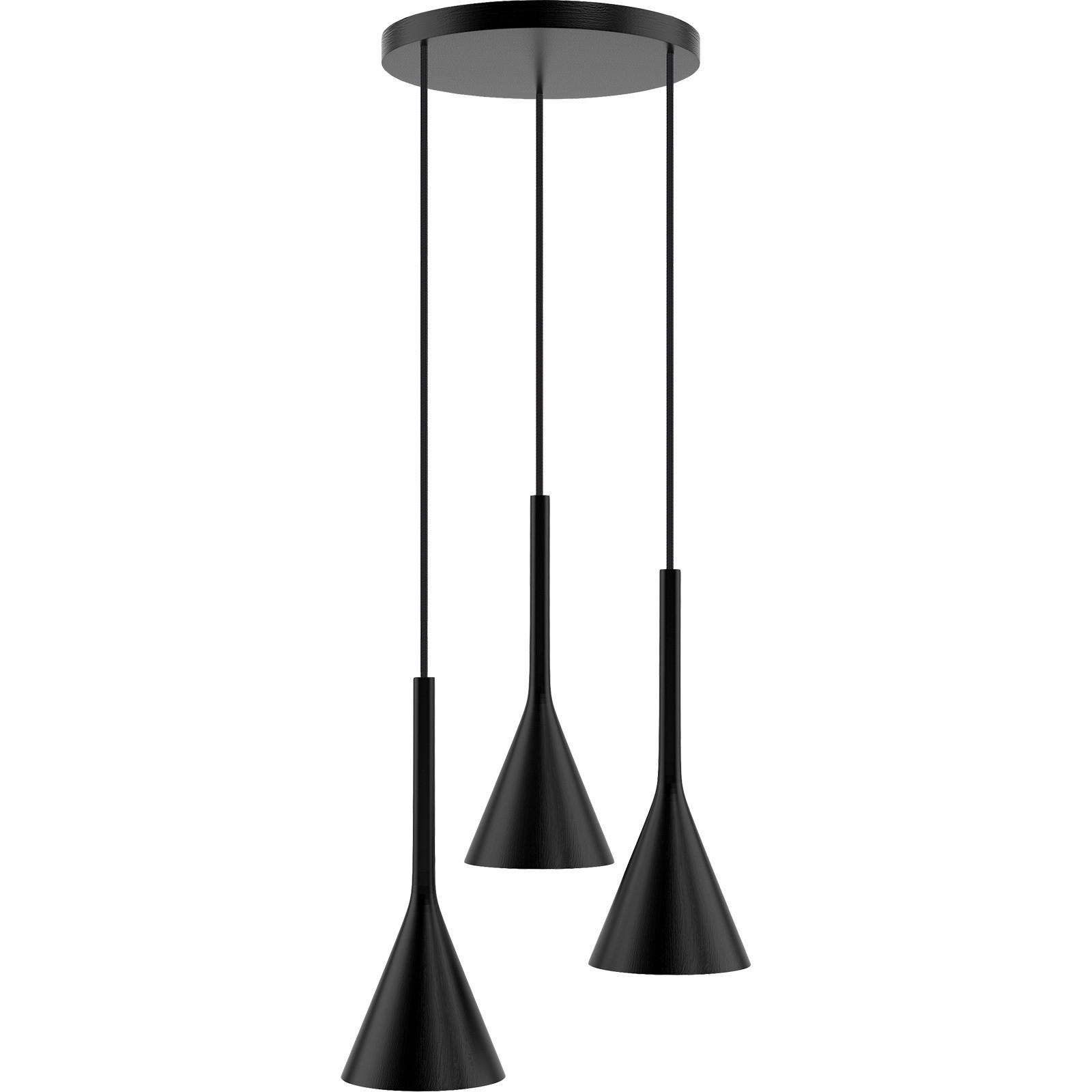 HÄNGELEUCHTE 30/150 cm  - Schwarz, Design, Holz (30/150cm)