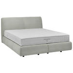 BOXSPRINGBETT 160/200 cm  in Hellgrau  - Hellgrau/Schwarz, Design, Kunststoff/Textil (160/200cm) - Johann Jakob