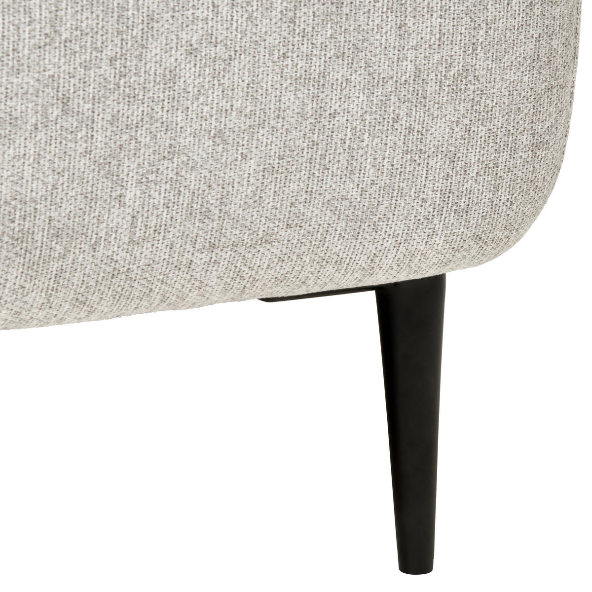 ZOFA S POSTELJNO FUNKCIJO,  siva tekstil  - črna/siva, Moderno, kovina/tekstil (204/90/95cm) - MID.YOU