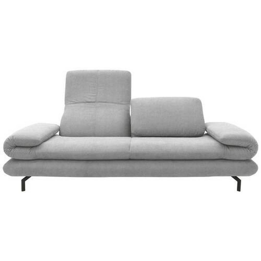 Thumbnail - Looks by W.Joop 2,5-Sitzer Looks Xiii, Silber, Textil, Uni, 224 (284)x83 (110)x98 cm, Made in EU, FSC Mix, Wohnzimmer, S...