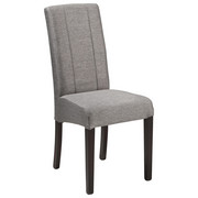 STUHL Webstoff Buche massiv Grau, Wengefarben - Wengefarben/Grau, KONVENTIONELL, Holz/Textil (57/95/42cm) - Cantus