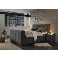 BOXSPRINGBETT 180/200 cm  in Anthrazit  - Anthrazit, KONVENTIONELL, Textil (180/200cm) - Carryhome