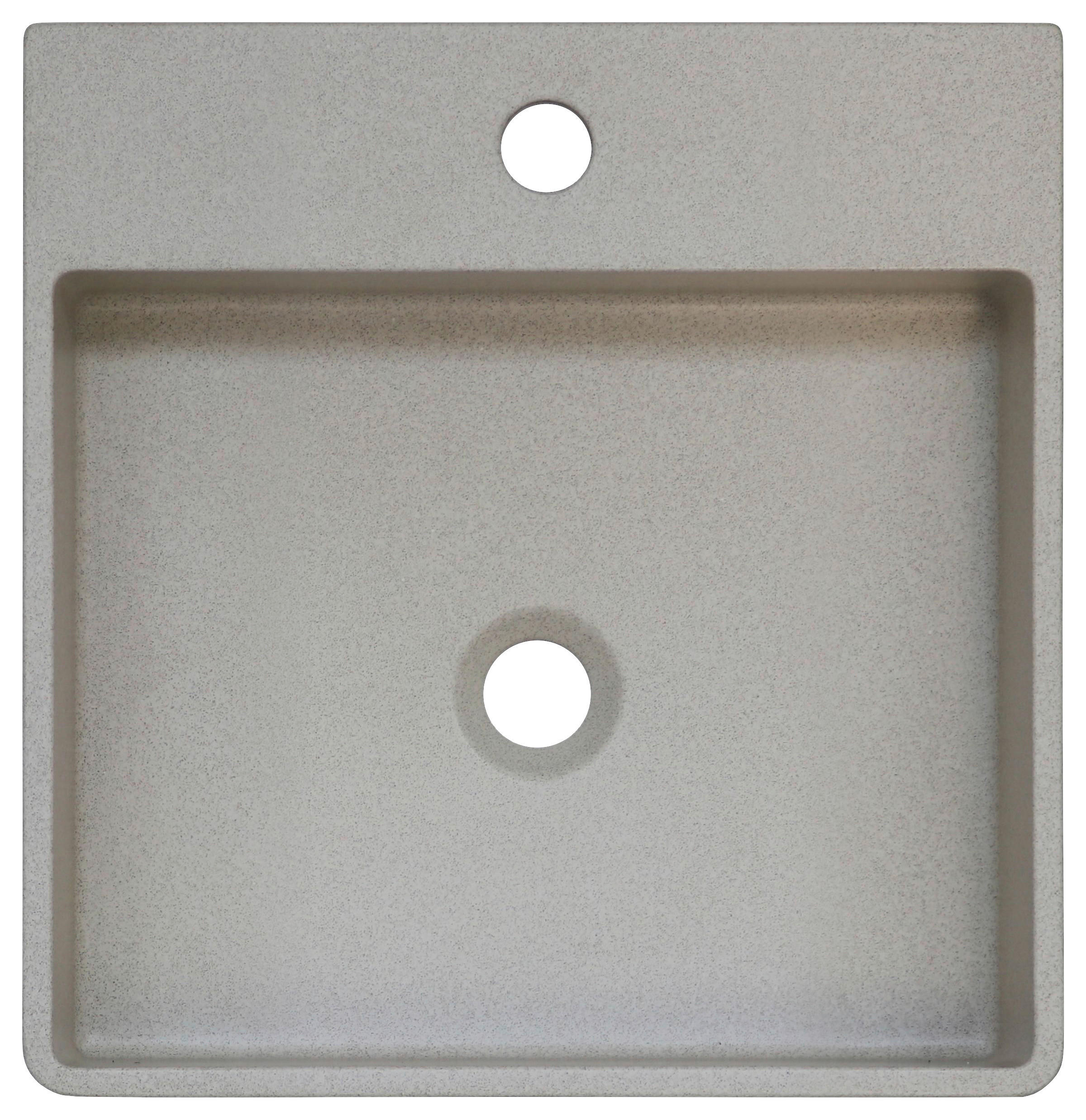 Linea Natura Waschbecken Albany Hellgrau 42x13x42 cm