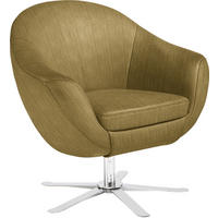 COCKTAILSESSEL Supercup Flachgewebe Messingfarben    - Chromfarben/Messingfarben, Design, Textil (84/82/71cm) - Joop!