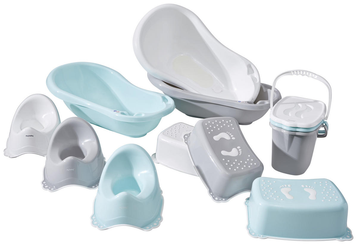 TRITTHOCKER Ocean  - Mintgrün, Trend, Kunststoff (42,5/28,5/14,5cm) - My Baby Lou