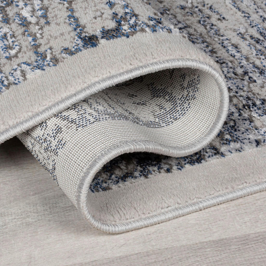 Thumbnail - Xora Webteppich Eris, Blau, Textil, Struktur, rechteckig, 160x230 cm, für Fußbodenheizung geeignet, in verschiedenen Grö...