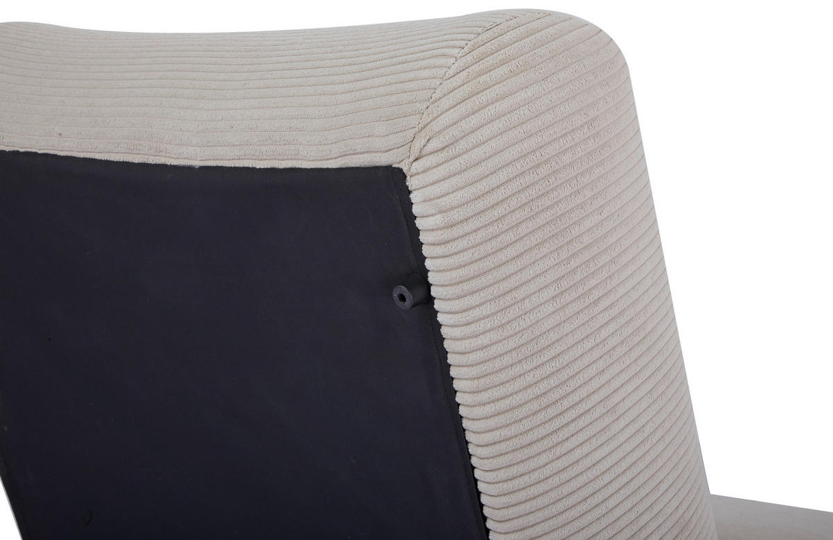 SCHLAFSESSEL in Cord Beige  - Beige, Design, Textil (81/88/160cm) - Livetastic