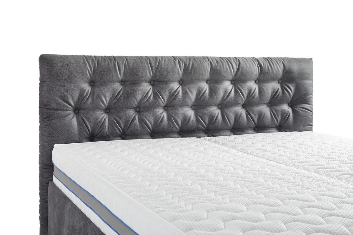 POLSTERBETT 180/200 cm, {[inkl. ],item.attr('349-543'),[, ]} - Schwarz/Weiß, Design, Holz/Textil (180/200cm) - Voleo