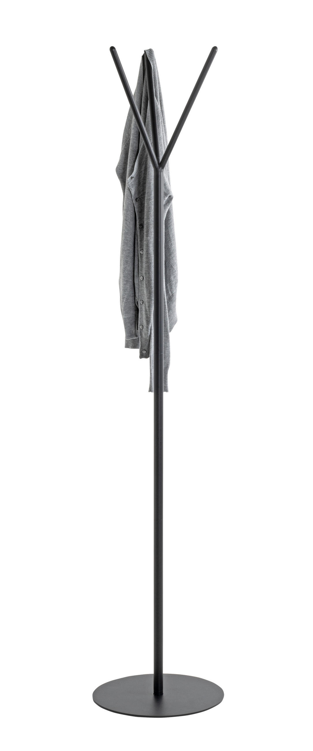 KLEIDERSTÄNDER in Schwarz 35/173/35 cm   - Schwarz, Design, Metall (35/173/35cm)