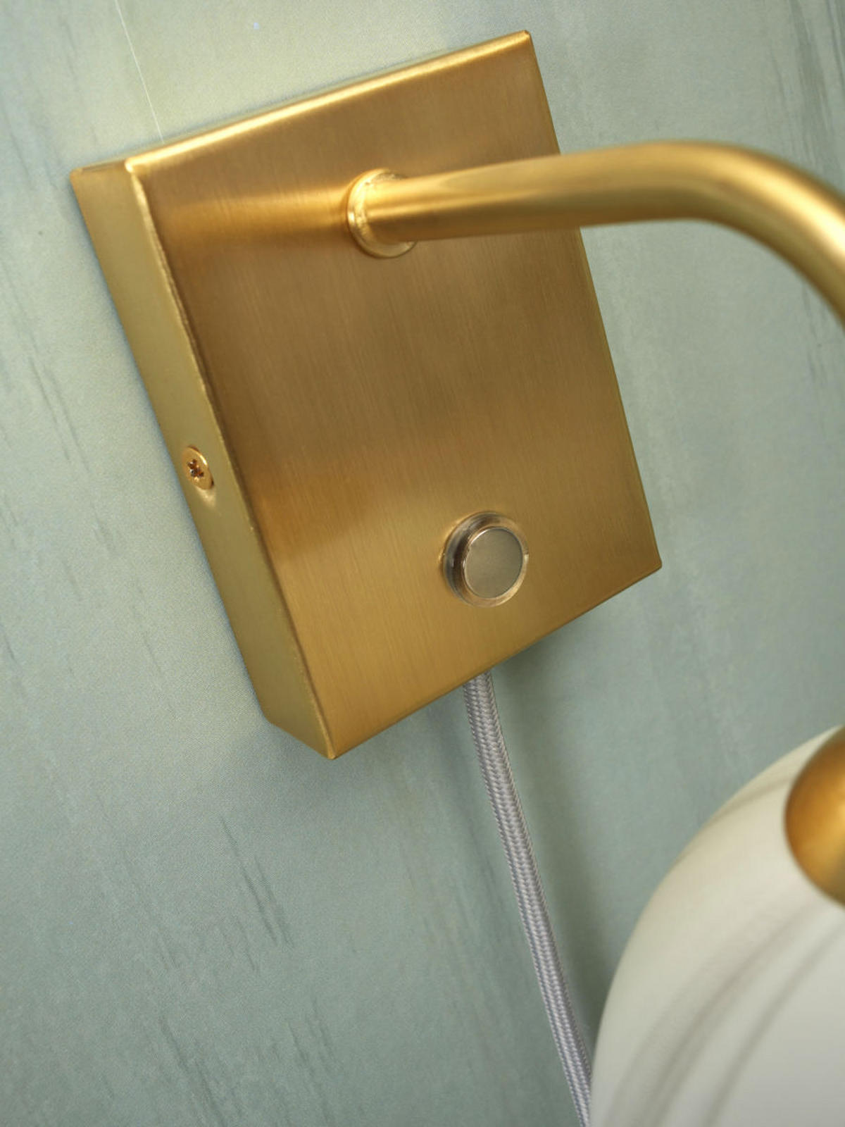 WANDLEUCHTE Carrara Globus 12 cm  - Goldfarben/Weiß, Basics, Glas/Metall (12cm) - It's about Romi