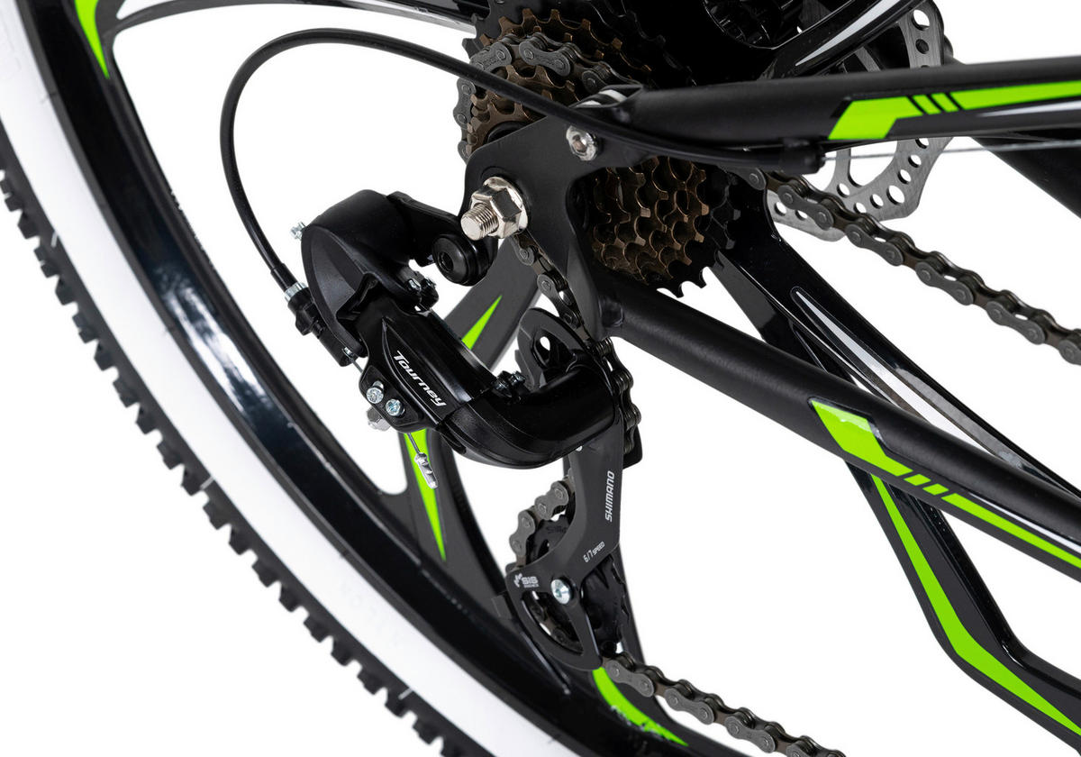 MOUNTAINBIKE 27,5 Zoll  - Schwarz/Grün, Basics, Metall - Atrigo