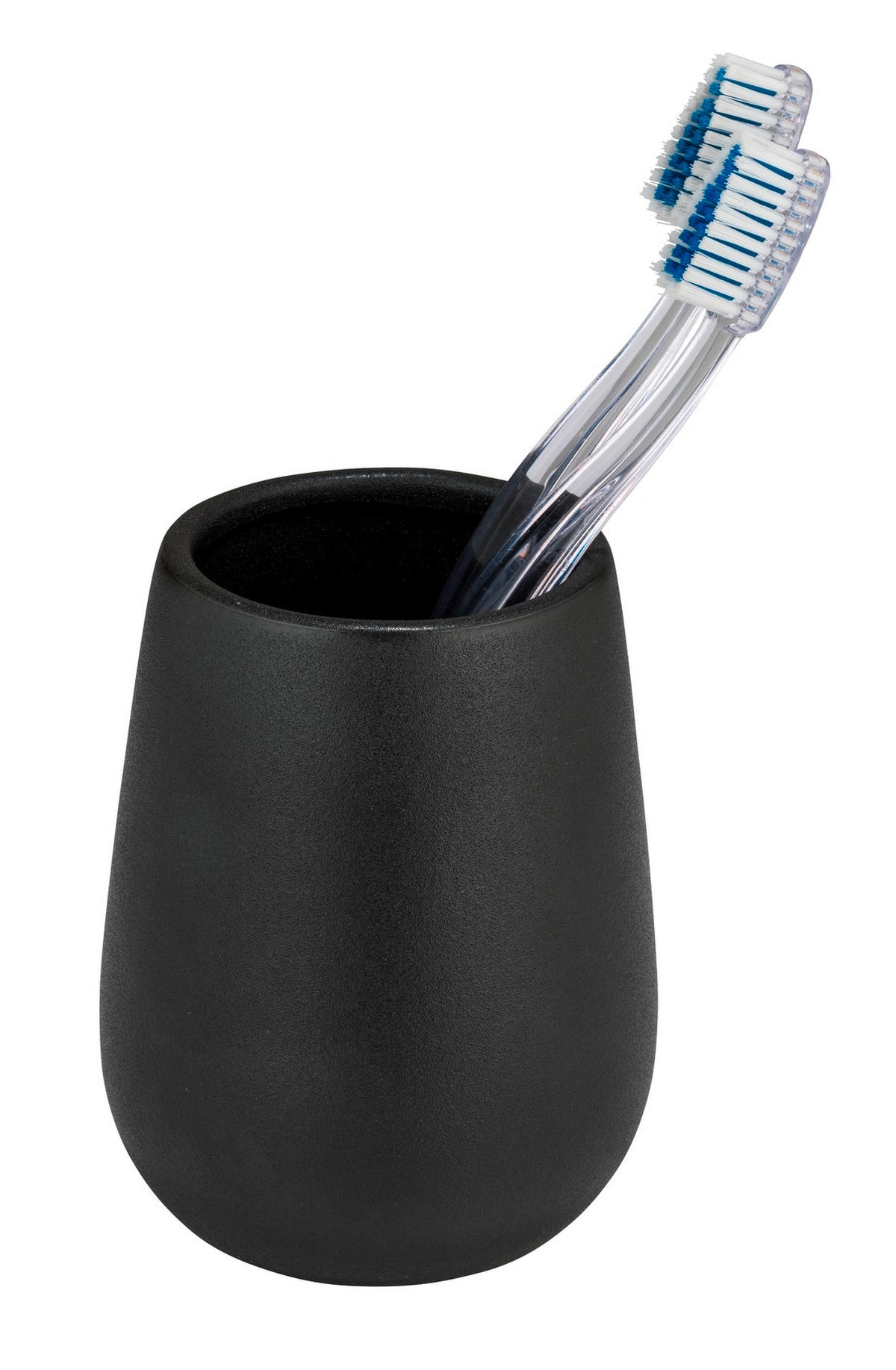 ZAHNPUTZBECHER NERNO  - Schwarz, Basics, Keramik (6,5/11,5/6,5cm) - Wenko