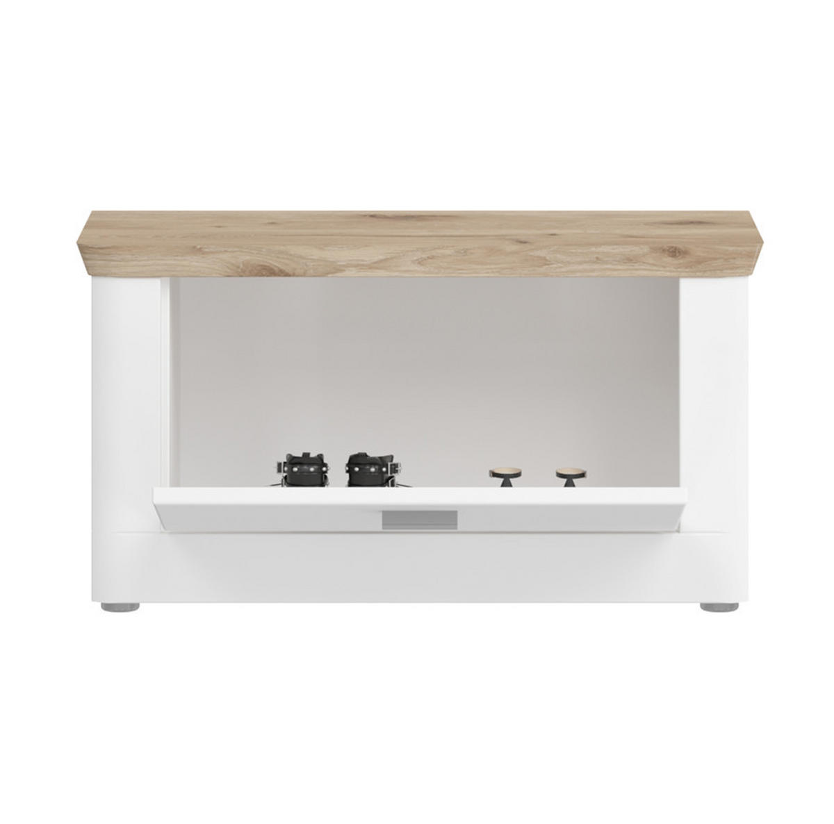 GARDEROBENBANK - Weiß, LIFESTYLE, Kunststoff (79/44/37cm) - MID.YOU