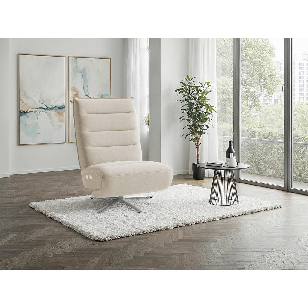 Sit & More RELAXAČNÍ KŘESLO, textil, pískové barvy