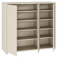 SCHUHSCHRANK Alice Springs  in 109,2/99,1/34,9 cm  - Sandfarben/Grau, MODERN, Holzwerkstoff/Kunststoff (109,2/99,1/34,9cm) - Xora
