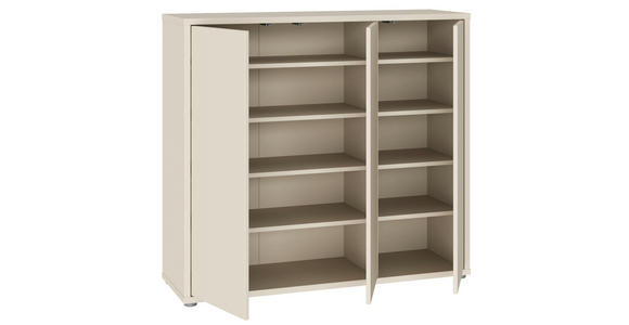 SCHUHSCHRANK Alice Springs  in 109,2/99,1/34,9 cm  - Sandfarben/Grau, MODERN, Holzwerkstoff/Kunststoff (109,2/99,1/34,9cm) - Xora