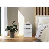 NACHTTISCH 40/61/42 cm  in Weiss, Graphitfarben  - Weiss/Graphitfarben, Modern, Holzwerkstoff/Kunststoff (40/61/42cm) - Rauch Möbel