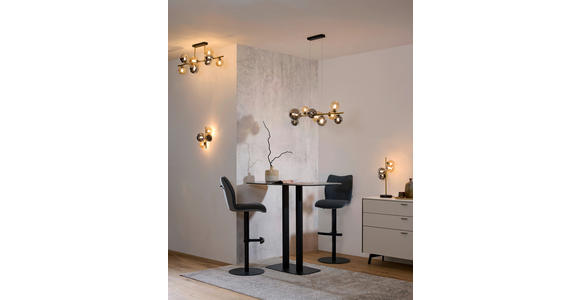 LED-HÄNGELEUCHTE 86,6/36/120 cm  - Goldfarben/Bernsteinfarben, LIFESTYLE, Glas/Metall (86,6/36/120cm) - Dieter Knoll