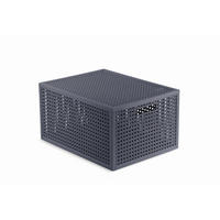 DOBOZ  - sötétszürke, Basics, műanyag (30,0/20,7/37,6cm) - Curver