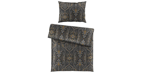 BETTWÄSCHE Satin 140/200 cm  - Anthrazit, KONVENTIONELL, Textil (140/200cm) - Esposa