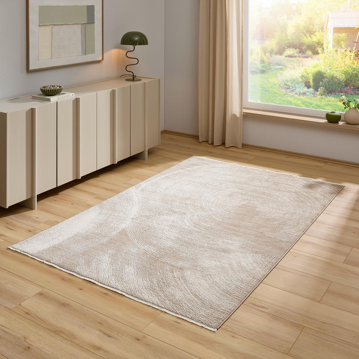 WEBTEPPICH 133/190 cm  - Beige, Design, Textil (133/190cm) - Novel