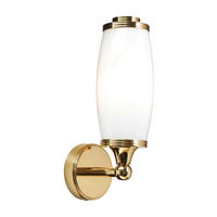 BADEZIMMER-WANDLEUCHTE Elstead Elioti 9/28/13 cm   - Messingfarben, ROMANTIK / LANDHAUS, Glas/Metall (9/28/13cm) - Elstead Lighting