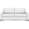 SCHLAFSOFA in Textil Weiss  - Weiss/Schwarz, Konventionell, Textil/Metall (187/84/97cm) - Welnova