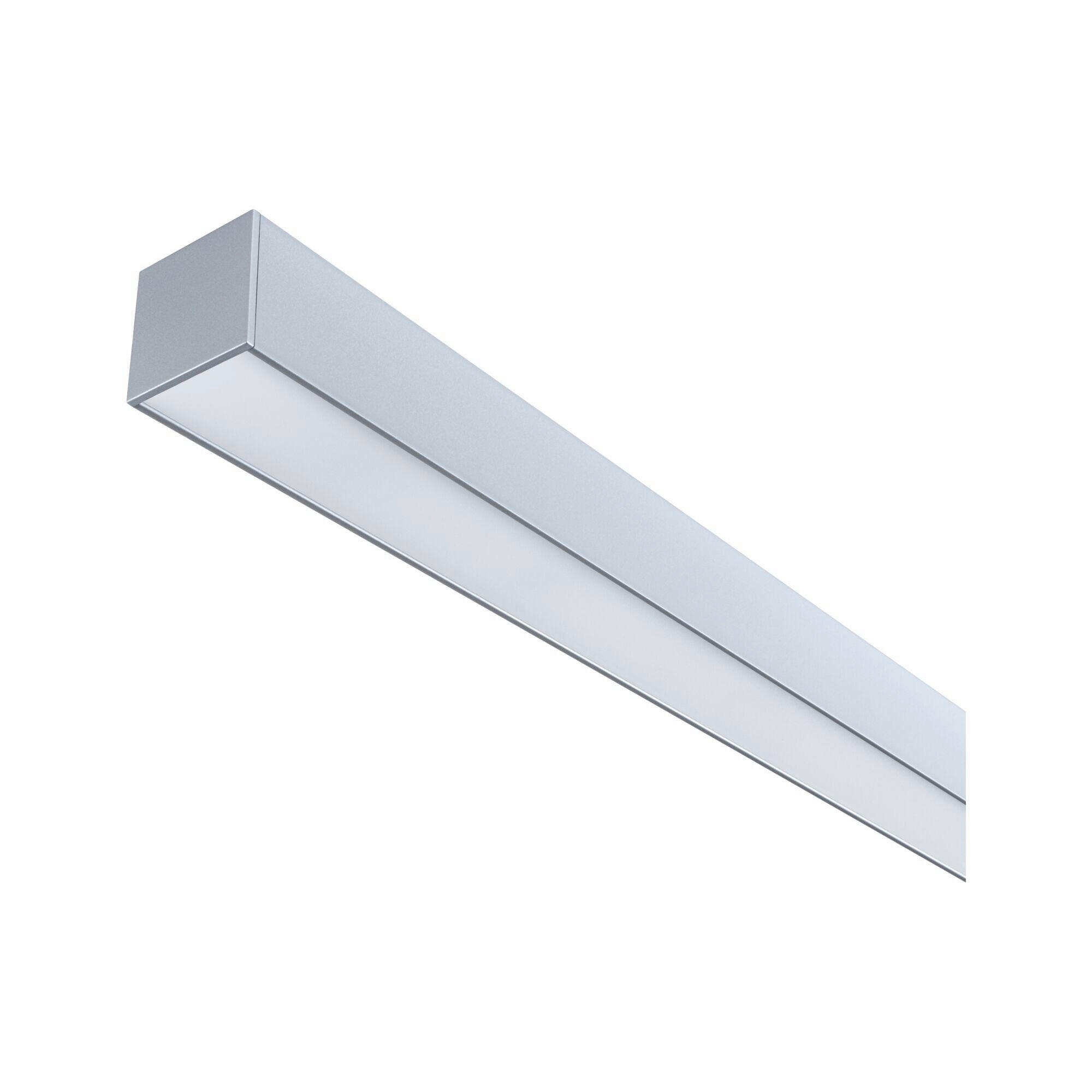 SCHIENENSYSTEM-EINSPEISER - Chromfarben, Basics, Kunststoff/Metall (100/4/4cm) - Paulmann