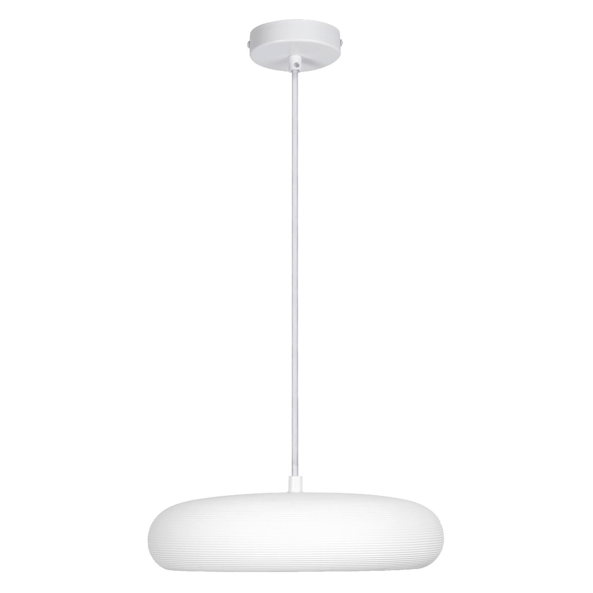 HÄNGELEUCHTE 29.8/113 cm  - Weiß, Basics, Stein/Metall (29.8/113cm) - Osram