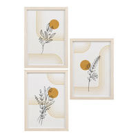 SET FOTORAMAR  - beige, Basics, trämaterial/glas