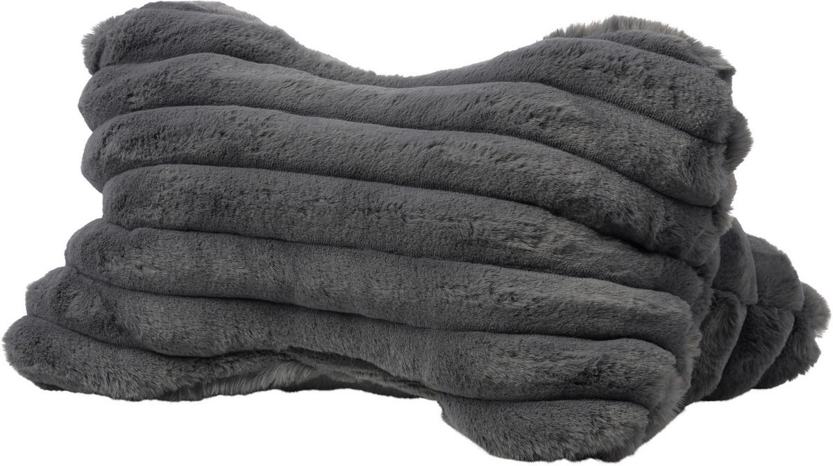 ZIERKISSEN 40/25 cm  - Anthrazit, Basics, Textil (40/25cm) - Novel