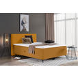 BOXBETT 140/200 cm  in Currygelb  - Currygelb/Schwarz, Design, Holz/Holzwerkstoff (140/200cm) - Xora