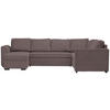 WOHNLANDSCHAFT in Cord, Velours Braun  - Schwarz/Braun, Design, Kunststoff/Textil (160/311/205cm) - Xora