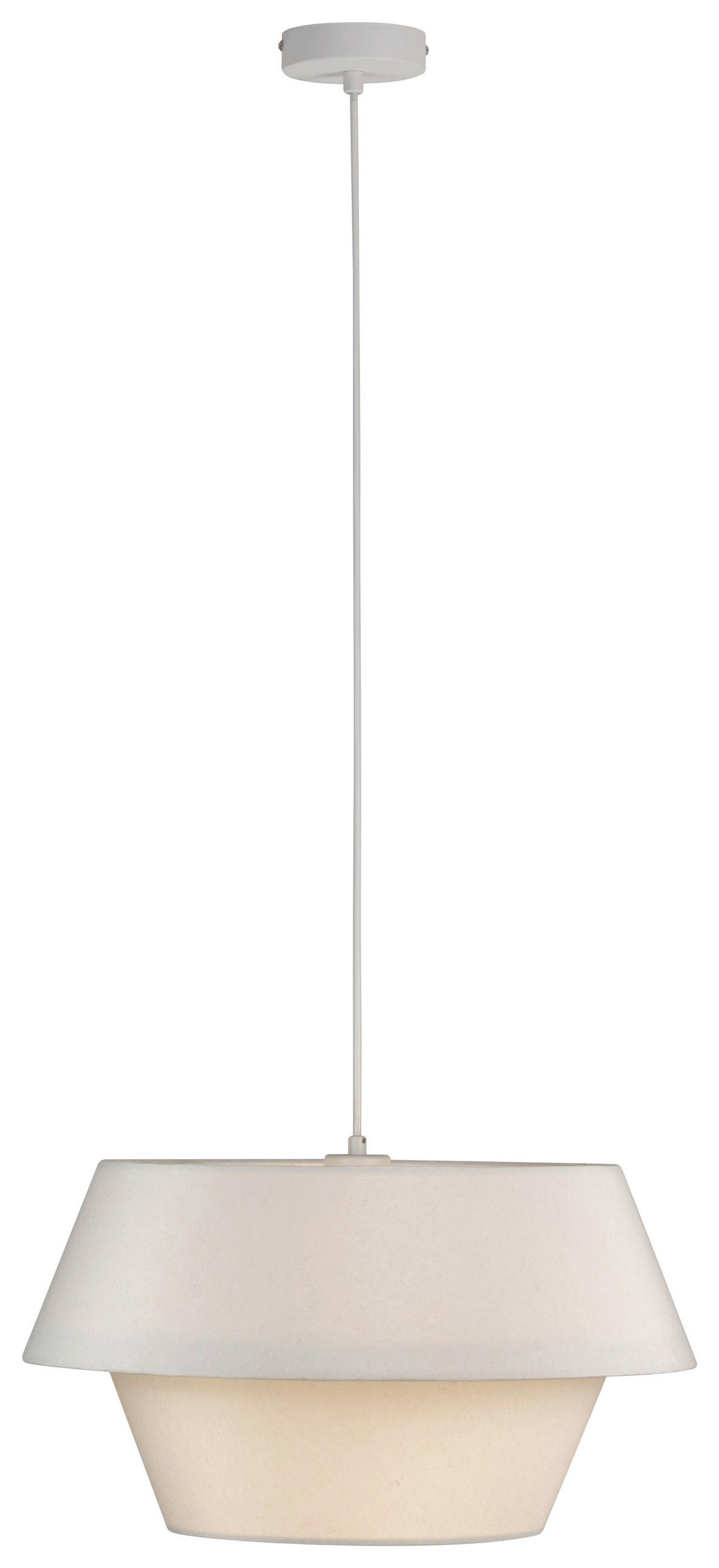 HÄNGELEUCHTE 45/130 cm  - Weiß, Trend, Kunststoff/Textil (45/130cm) - Collett's Monde