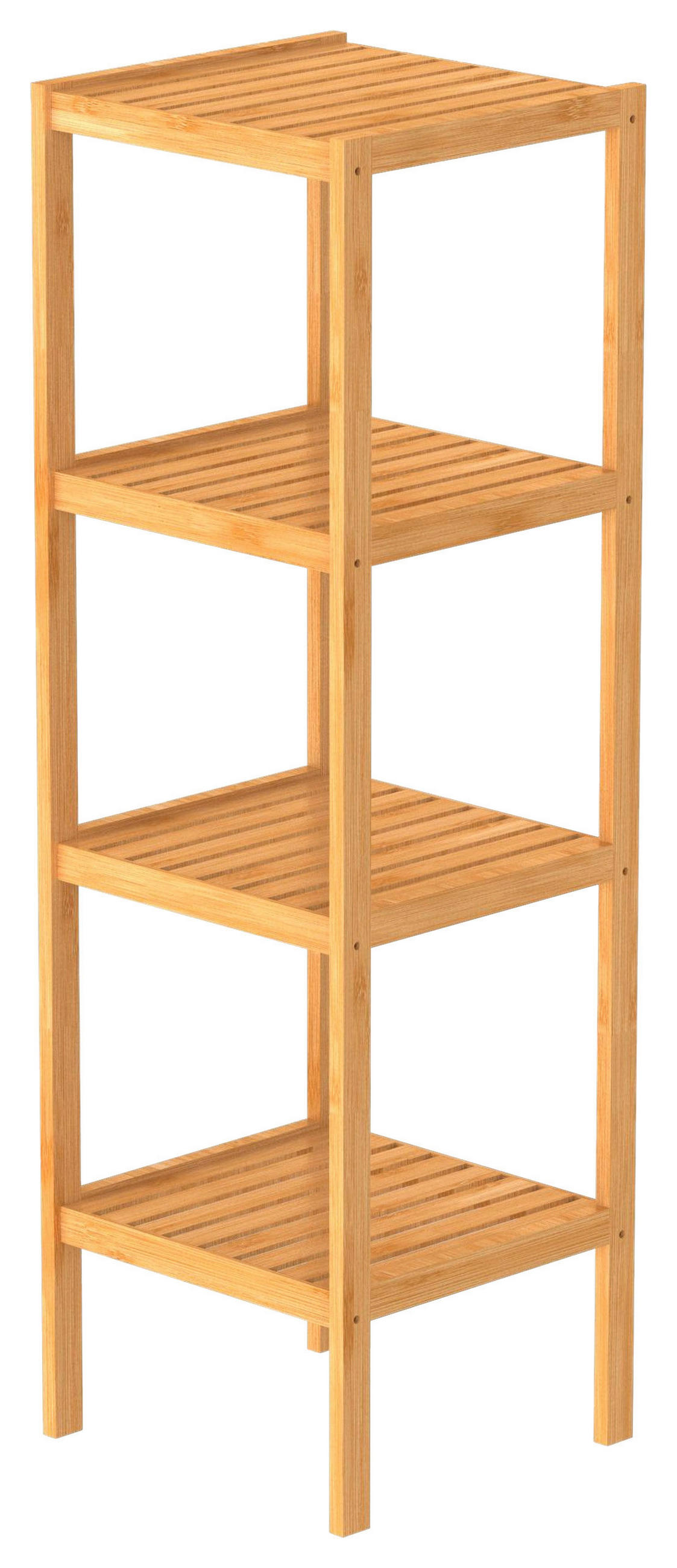 BADEZIMMERREGAL 33/34/110 cm  - Braun, Natur, Holz (33/34/110cm) - Carryhome