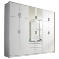 NYÍLÓAJTÓS SZEKRÉNY átlátszó, fehér  - fehér/átlátszó, Design, műanyag/faalapú anyag (275/231/56cm) - Rauch Möbel