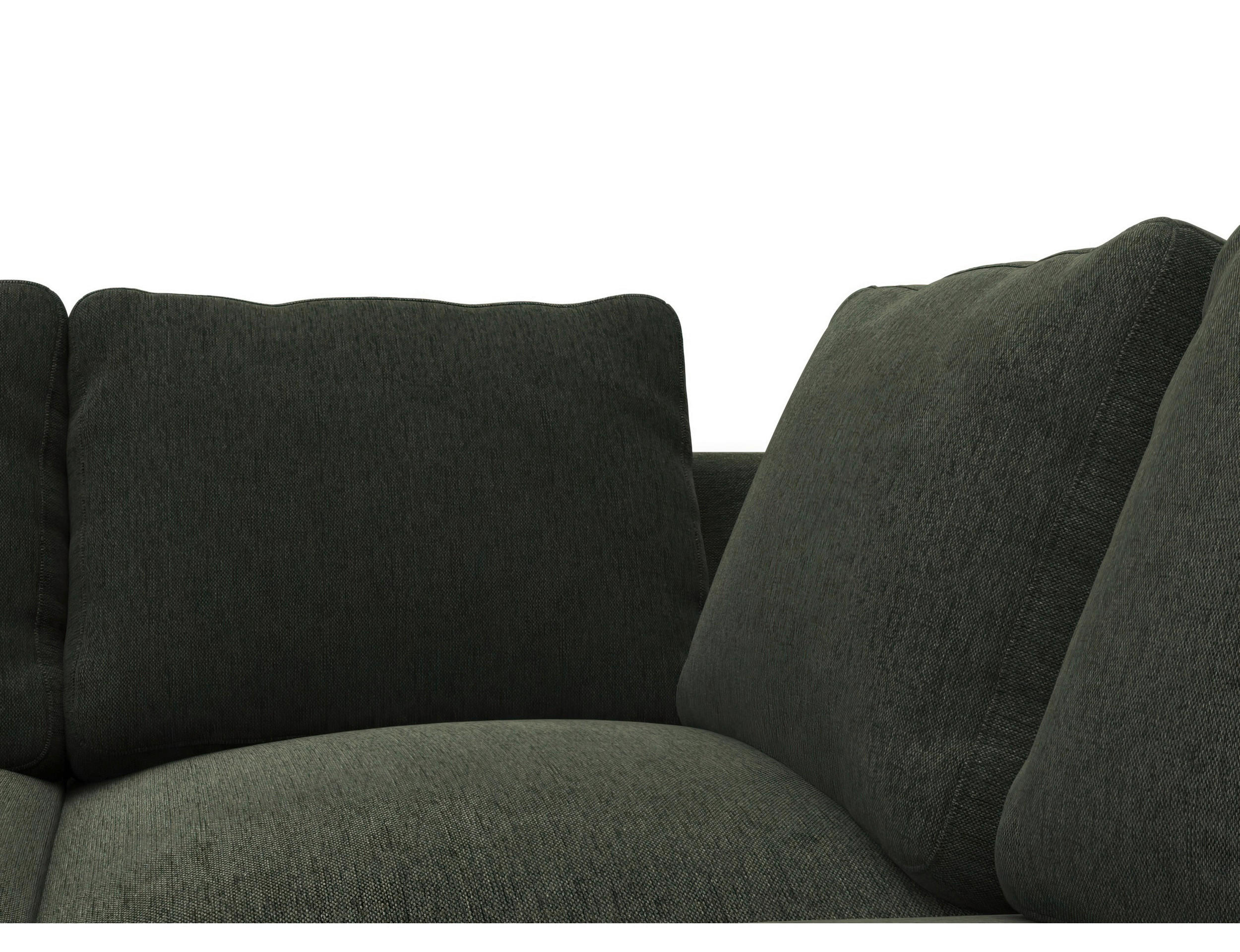 CloseUp von Livetastic ECKSOFA Waldgrün Webstoff, Flachgewebe.