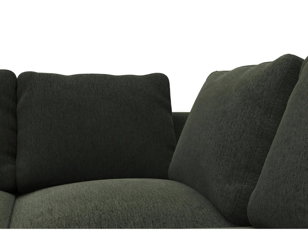 CloseUp von Livetastic ECKSOFA Waldgrün Webstoff, Flachgewebe.