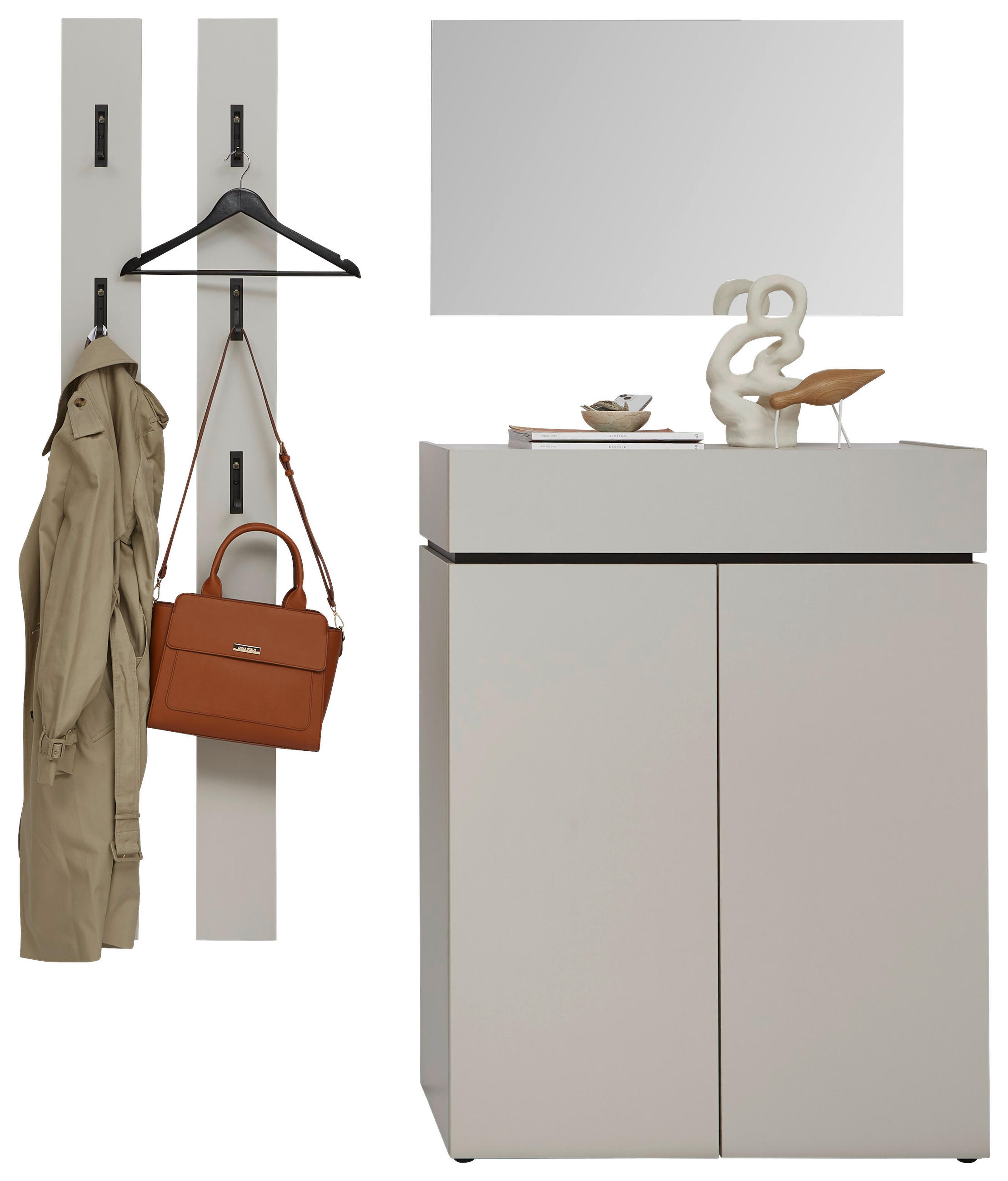GARDEROBE 4-teilig  in 140/199/40 cm  - Kaschmir, Design, Holzwerkstoff (140/199/40cm) - Voleo