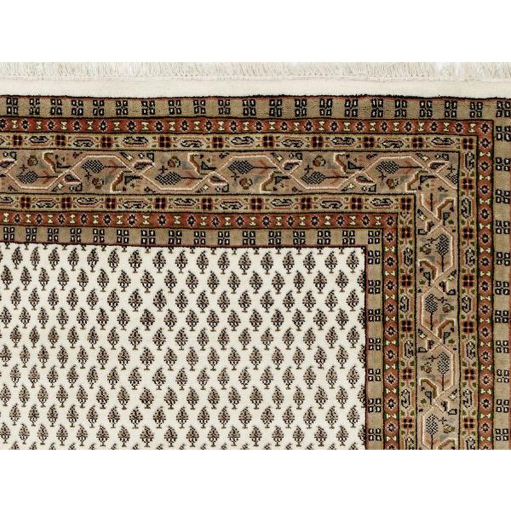 Thumbnail - Cazaris Orientteppich Sakki Mir, Braun, Creme, Textil, Bordüre, rechteckig, 60x90 cm, Care & Fair, für Fußbodenheizung g...