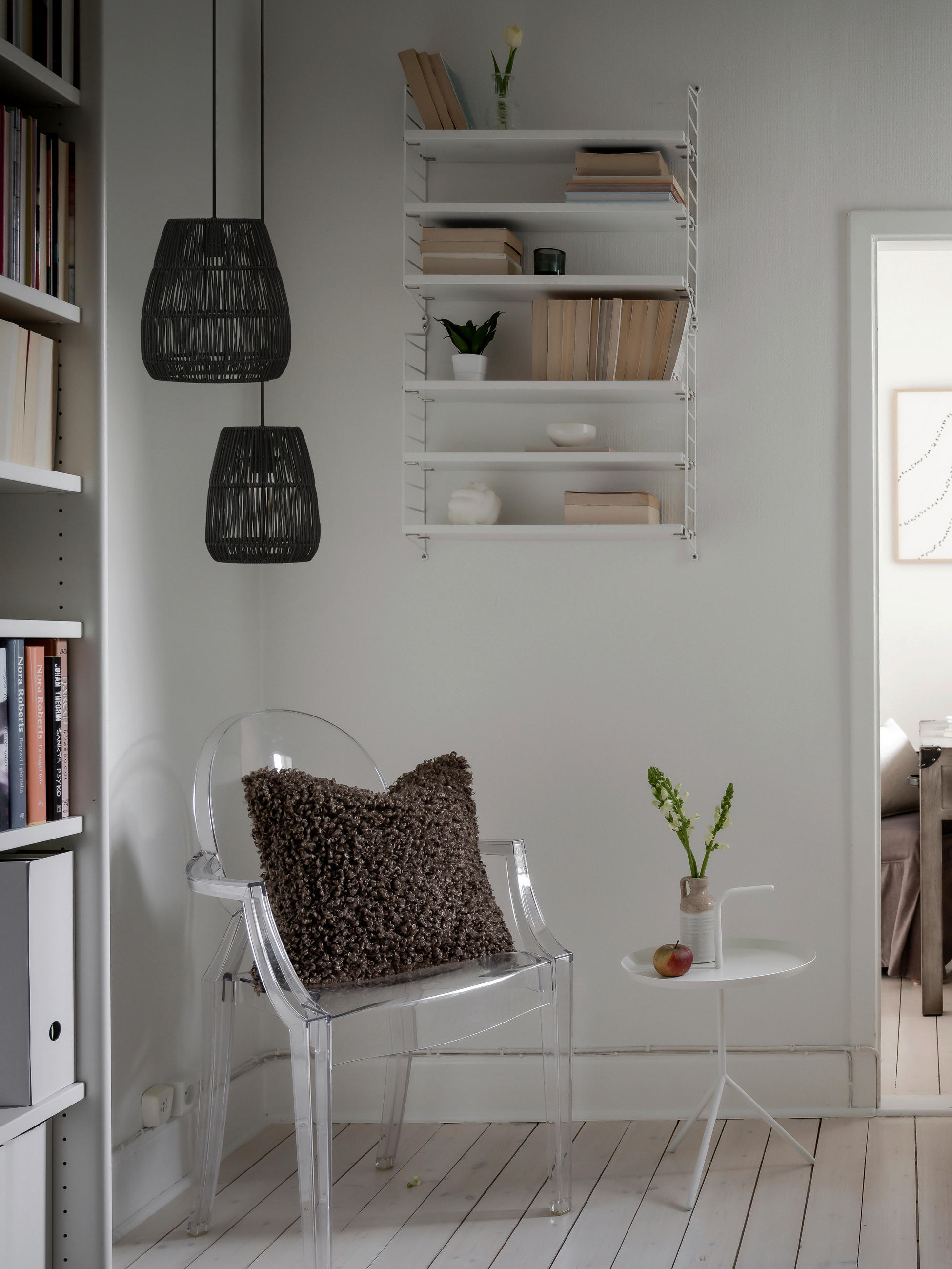 HÄNGLAMPA PR Home SAIGON 28 cm  - svart, Natur, plast (28cm)