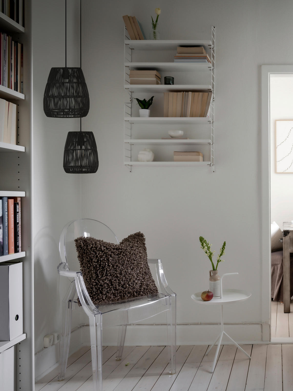 HÄNGLAMPA PR Home SAIGON 28 cm  - svart, Natur, plast (28cm)